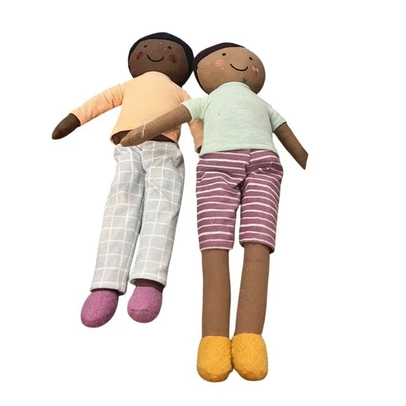 Pillowfort Diversity Friends Plush Rag Doll‎ Lot of 3 Stuffed Dolls Soft - Picture 2 of 4